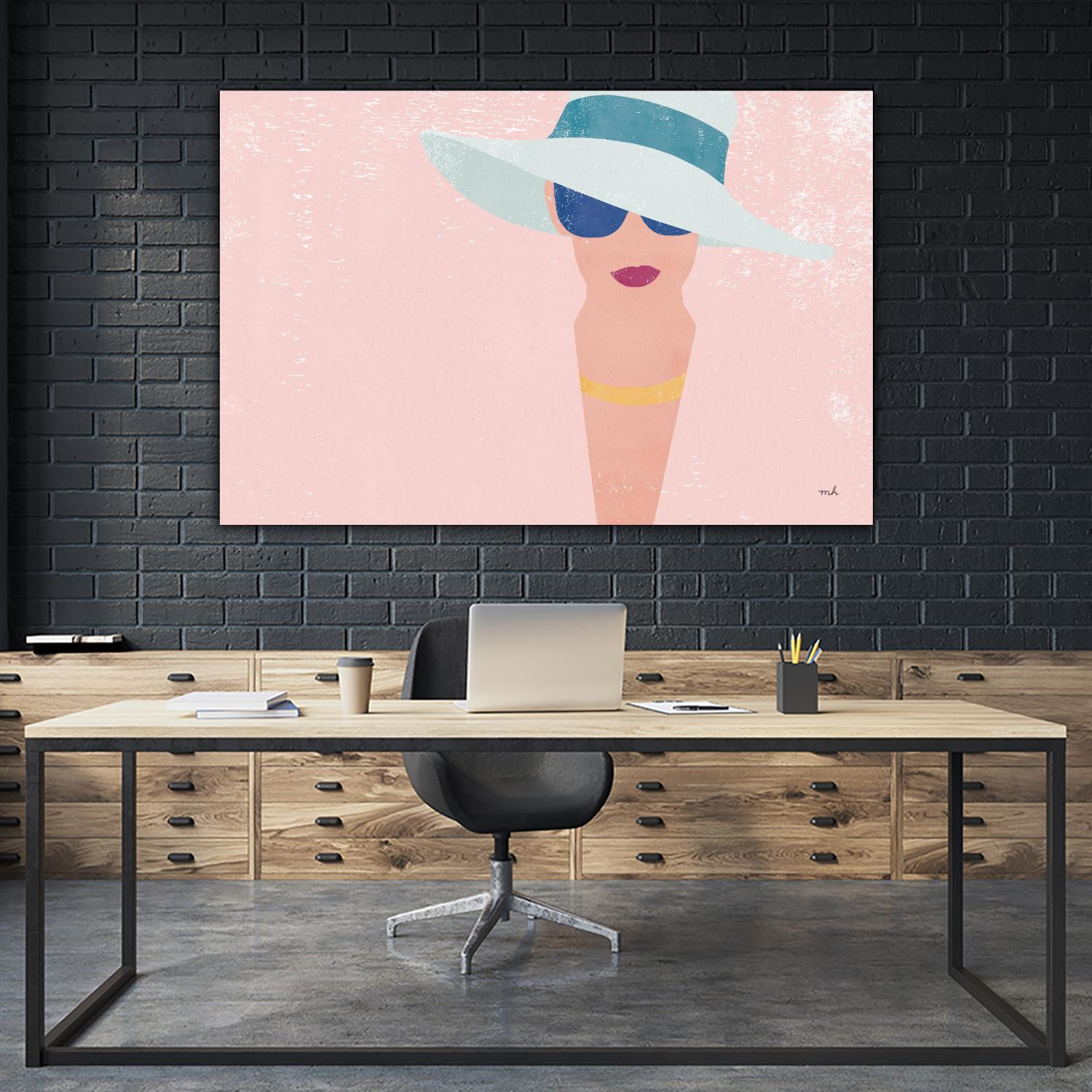 Fashion Forward by Moira Hershey on GIANT ART - multi fashion blue