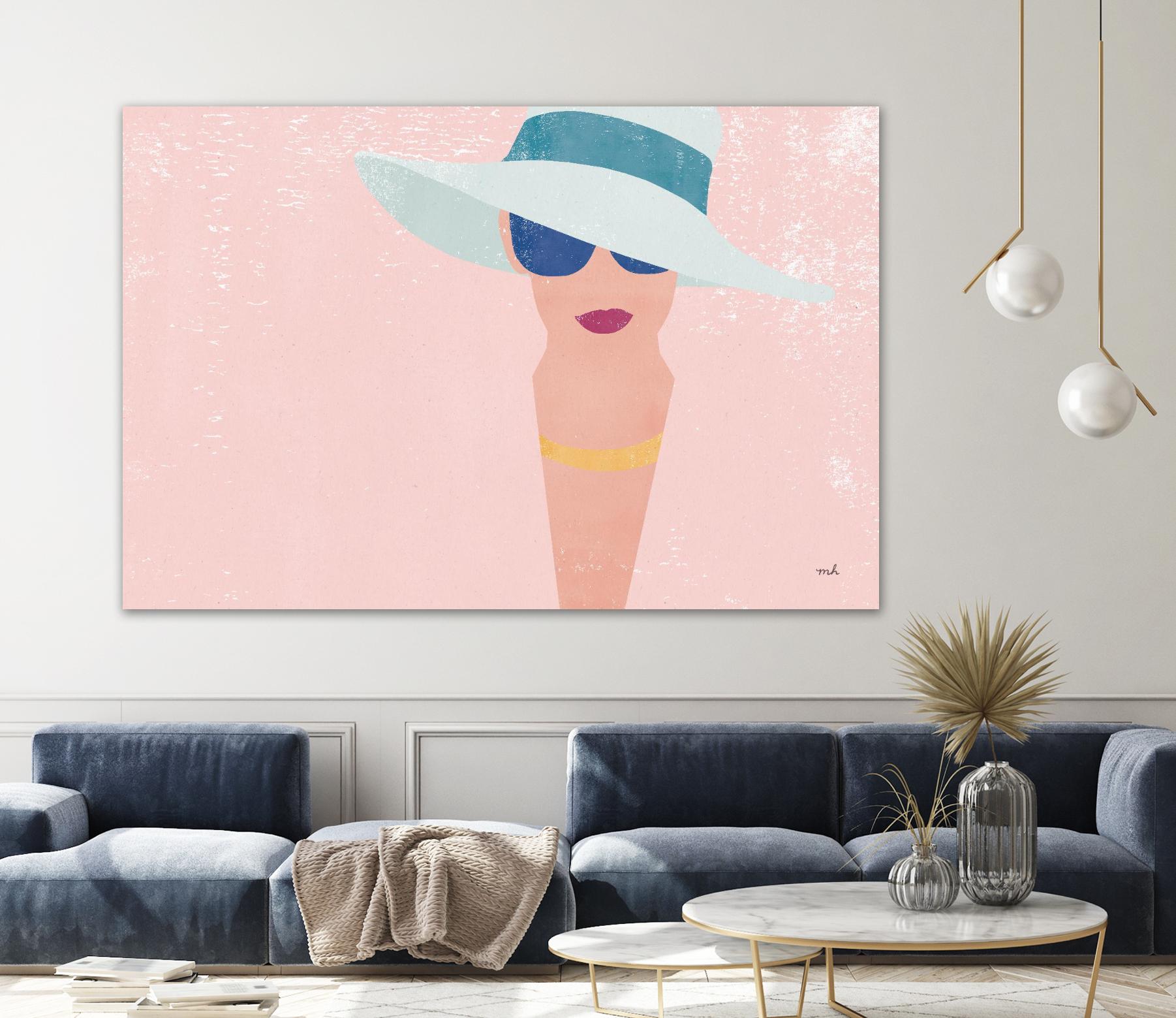 Fashion Forward by Moira Hershey on GIANT ART - multi fashion blue