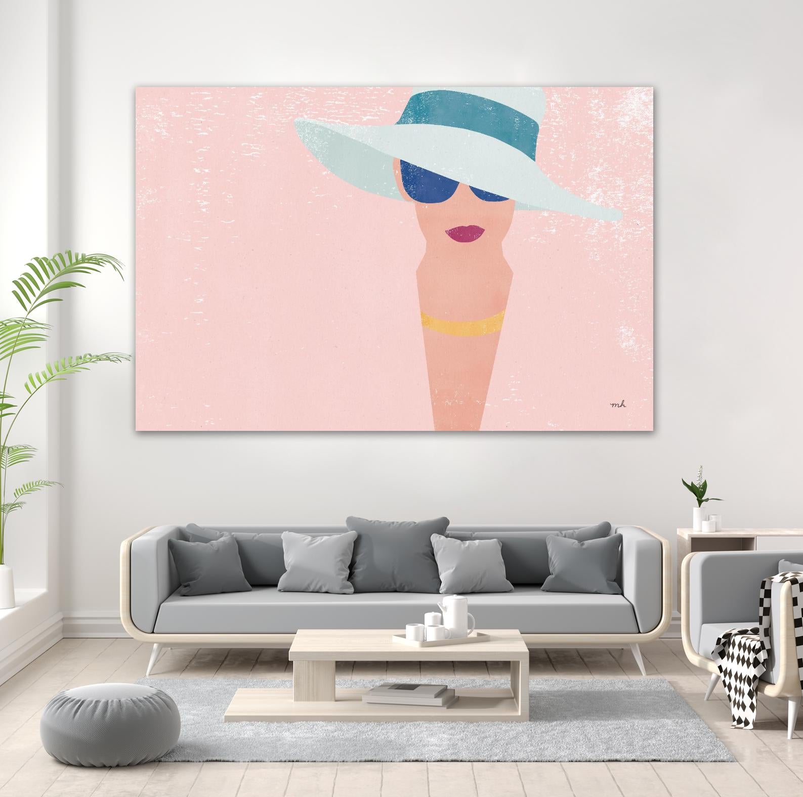 Fashion Forward by Moira Hershey on GIANT ART - multi fashion blue