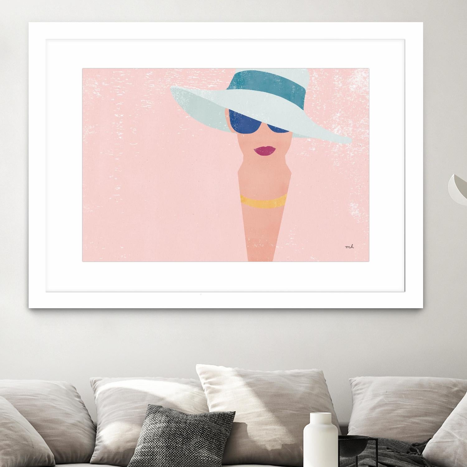 Fashion Forward by Moira Hershey on GIANT ART - multi fashion blue