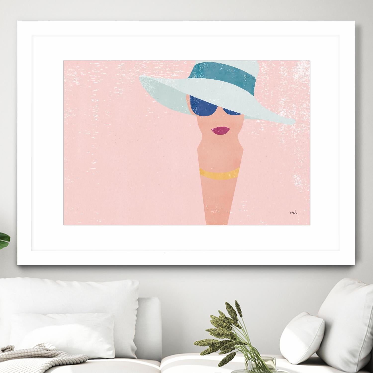 Fashion Forward by Moira Hershey on GIANT ART - multi fashion blue