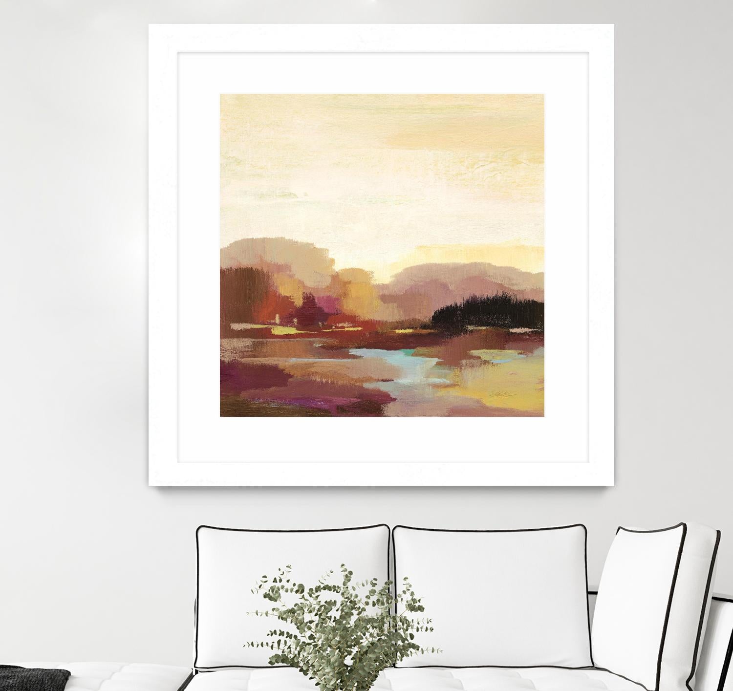 Maroon Landscape by Silvia Vassileva on GIANT ART - abstract abstract