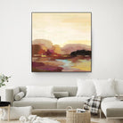 Maroon Landscape by Silvia Vassileva on GIANT ART - abstract abstract