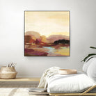 Maroon Landscape by Silvia Vassileva on GIANT ART - abstract abstract