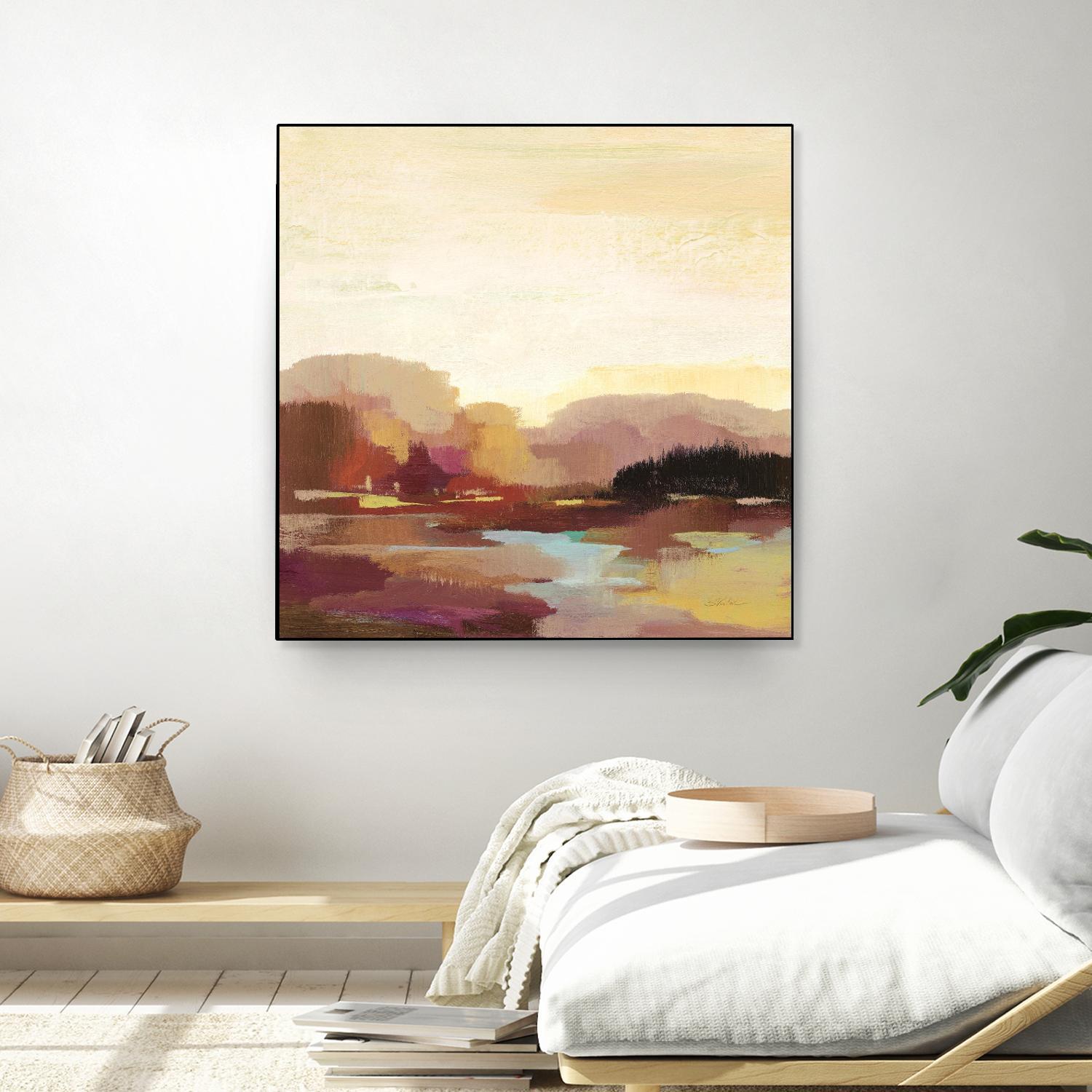 Maroon Landscape by Silvia Vassileva on GIANT ART - abstract abstract