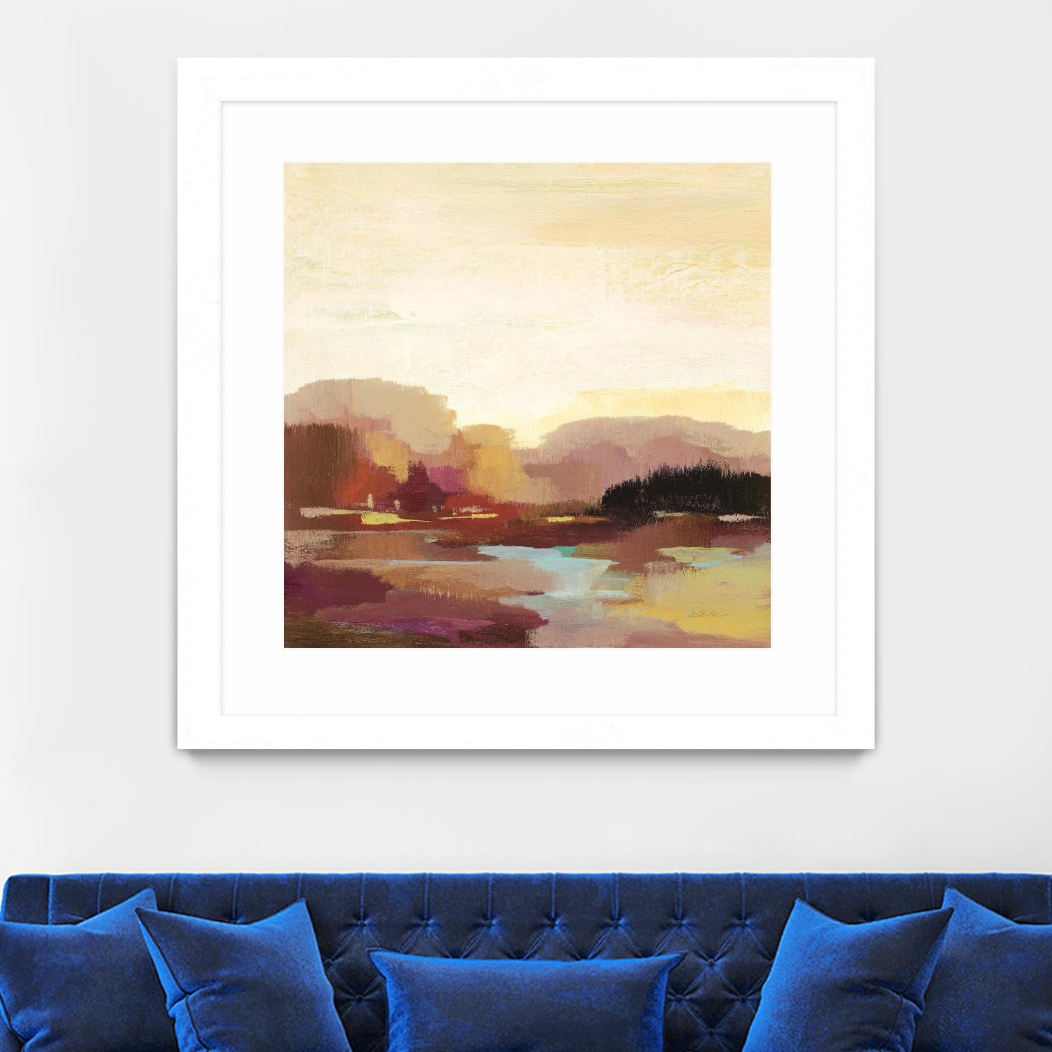 Maroon Landscape by Silvia Vassileva on GIANT ART - abstract abstract