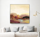 Maroon Landscape by Silvia Vassileva on GIANT ART - abstract abstract