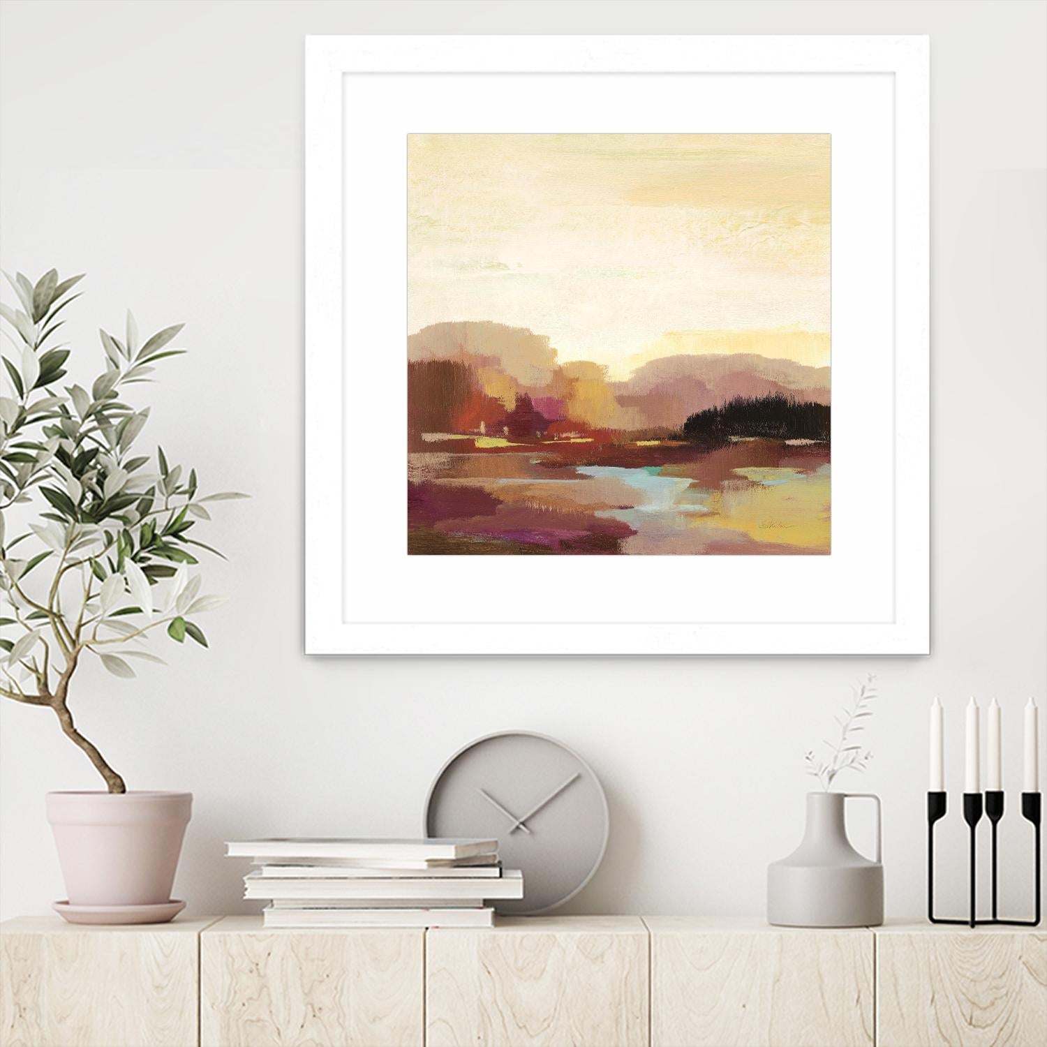 Maroon Landscape by Silvia Vassileva on GIANT ART - abstract abstract