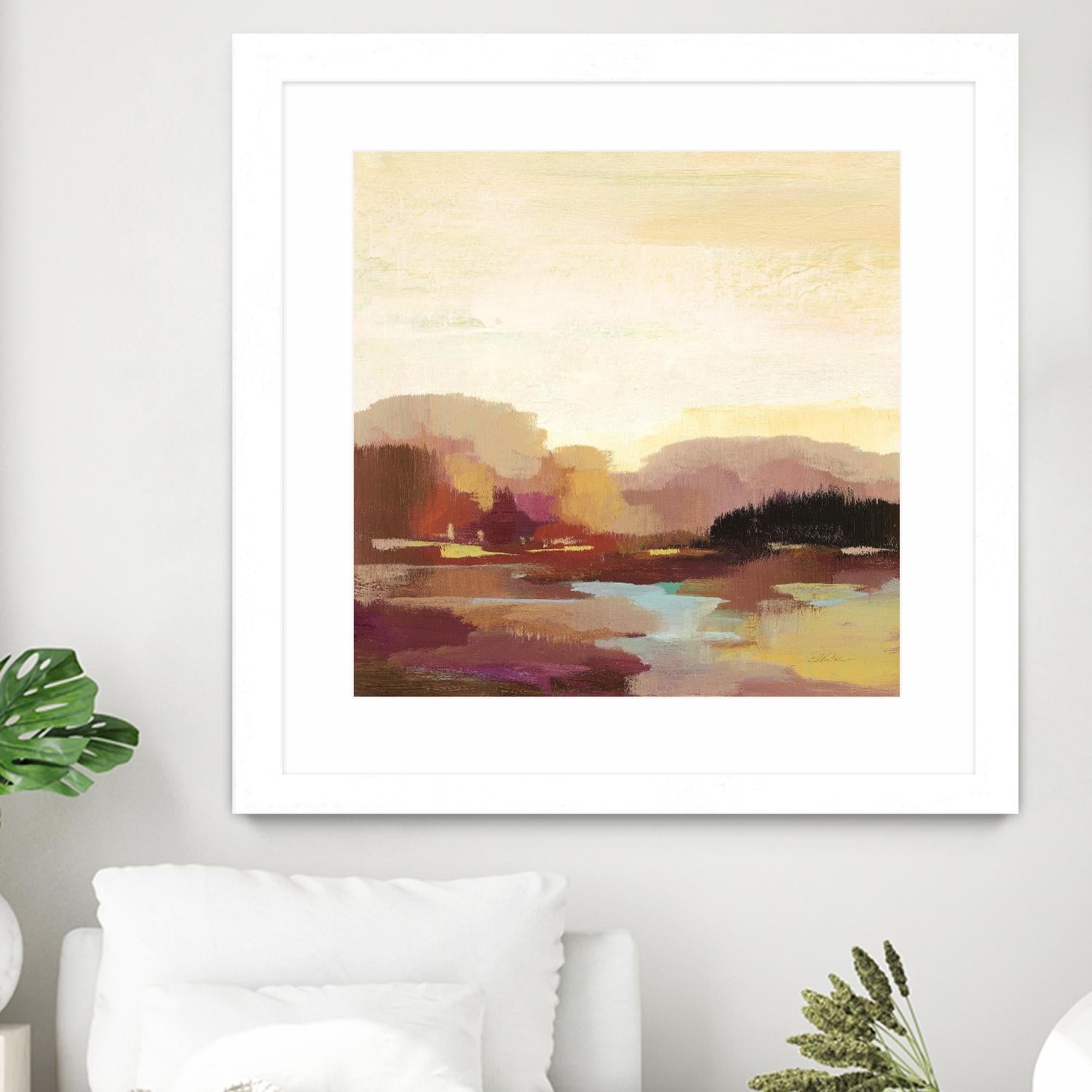 Maroon Landscape by Silvia Vassileva on GIANT ART - abstract abstract