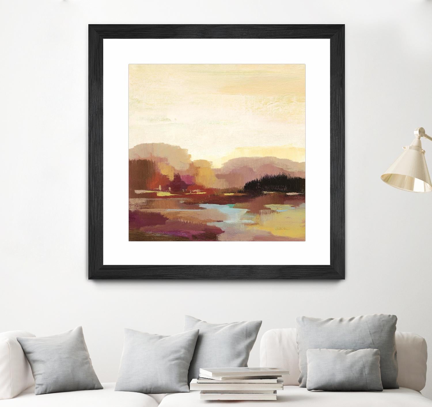 Maroon Landscape by Silvia Vassileva on GIANT ART - abstract abstract