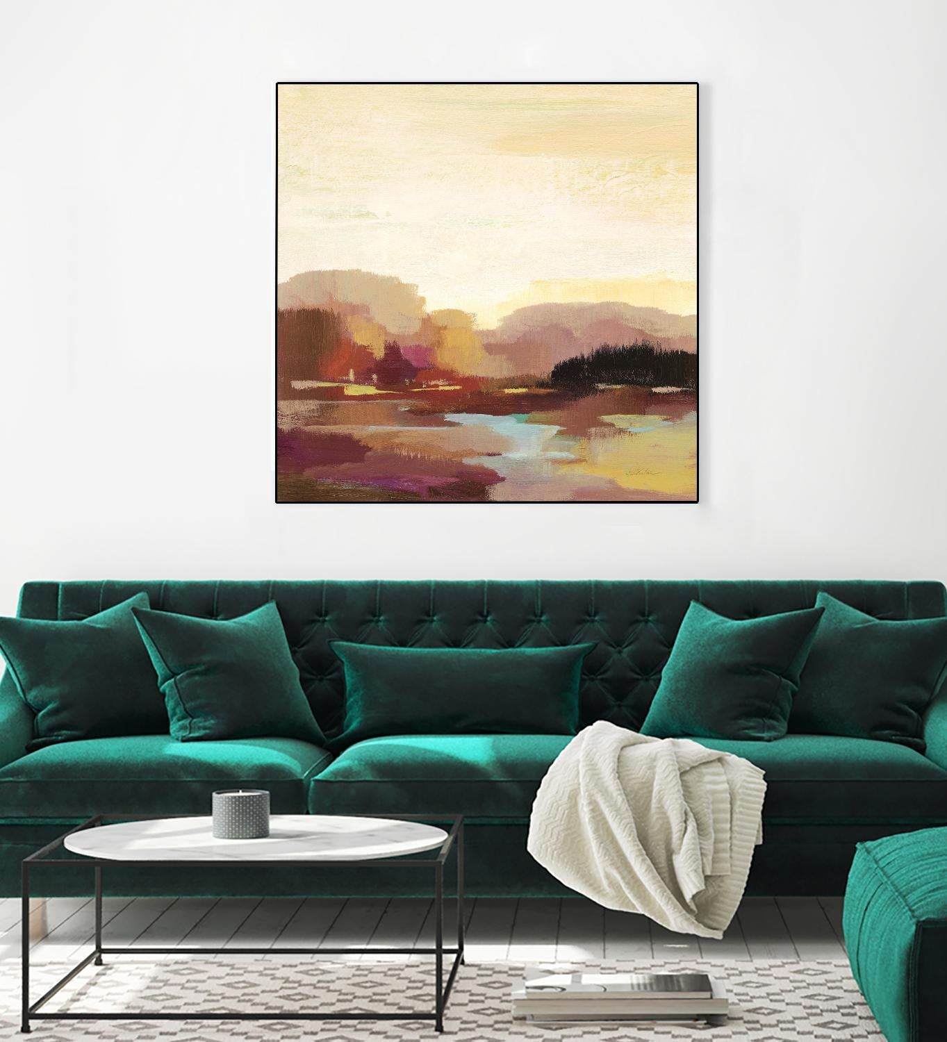 Maroon Landscape by Silvia Vassileva on GIANT ART - abstract abstract