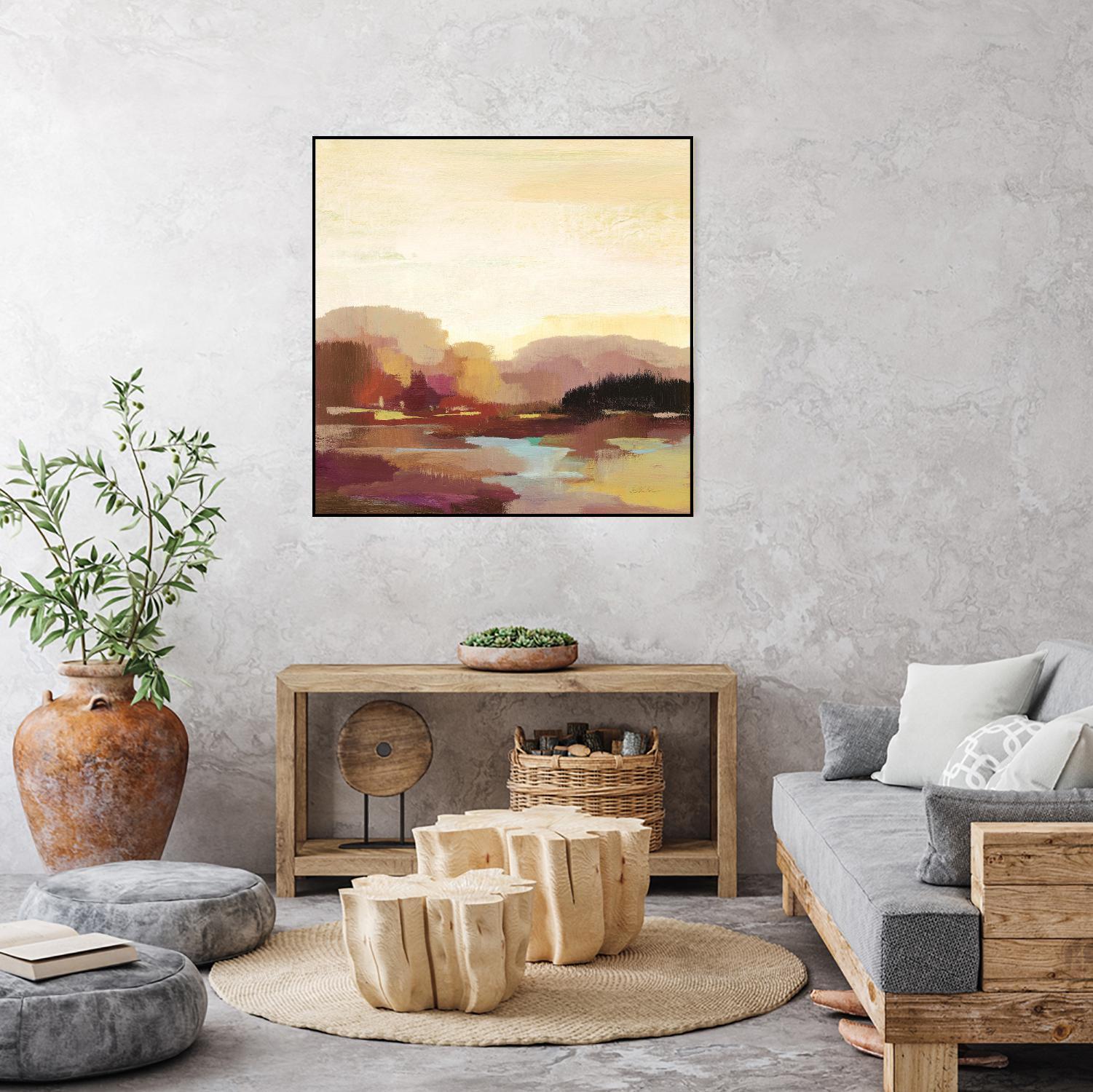 Maroon Landscape by Silvia Vassileva on GIANT ART - abstract abstract