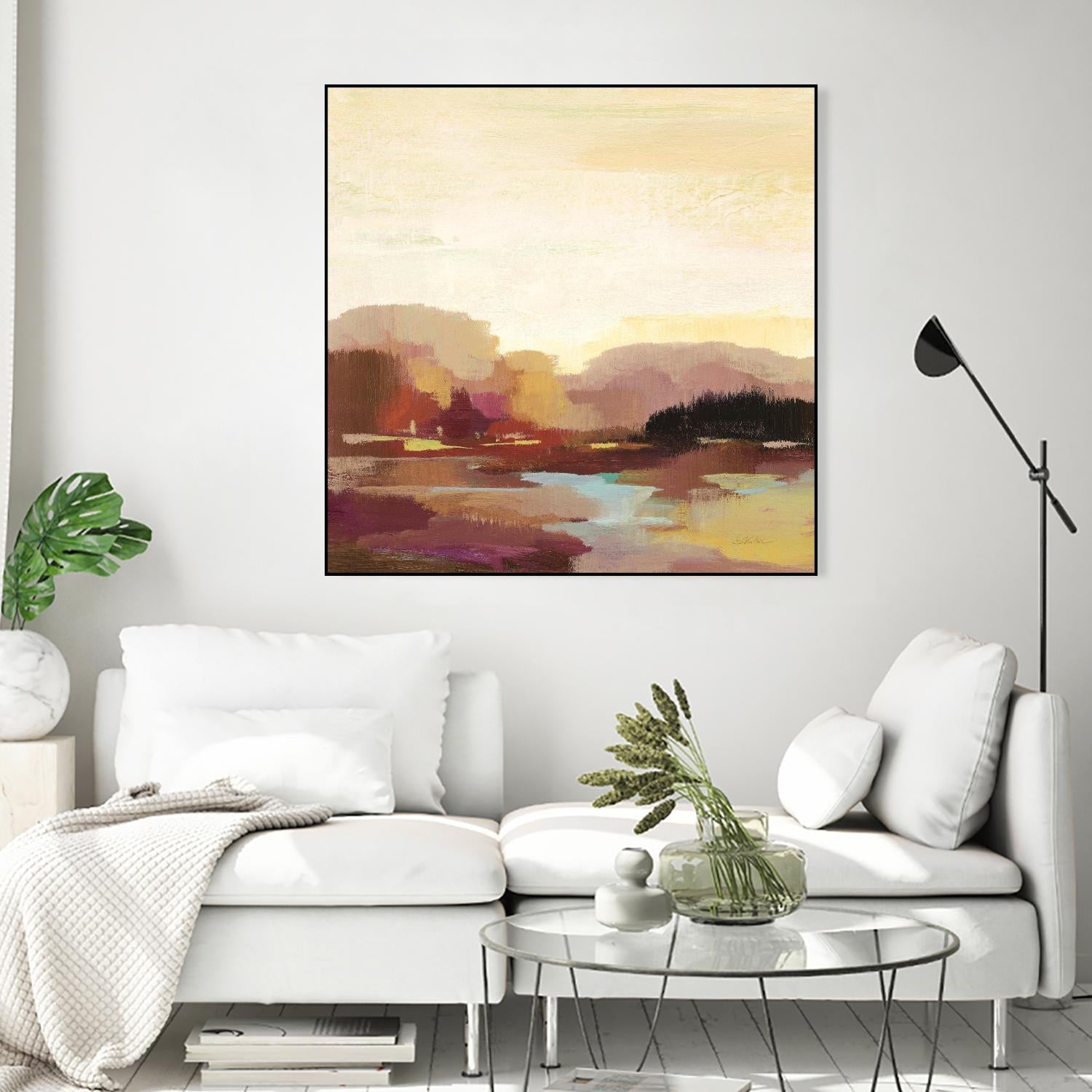 Maroon Landscape by Silvia Vassileva on GIANT ART - abstract abstract