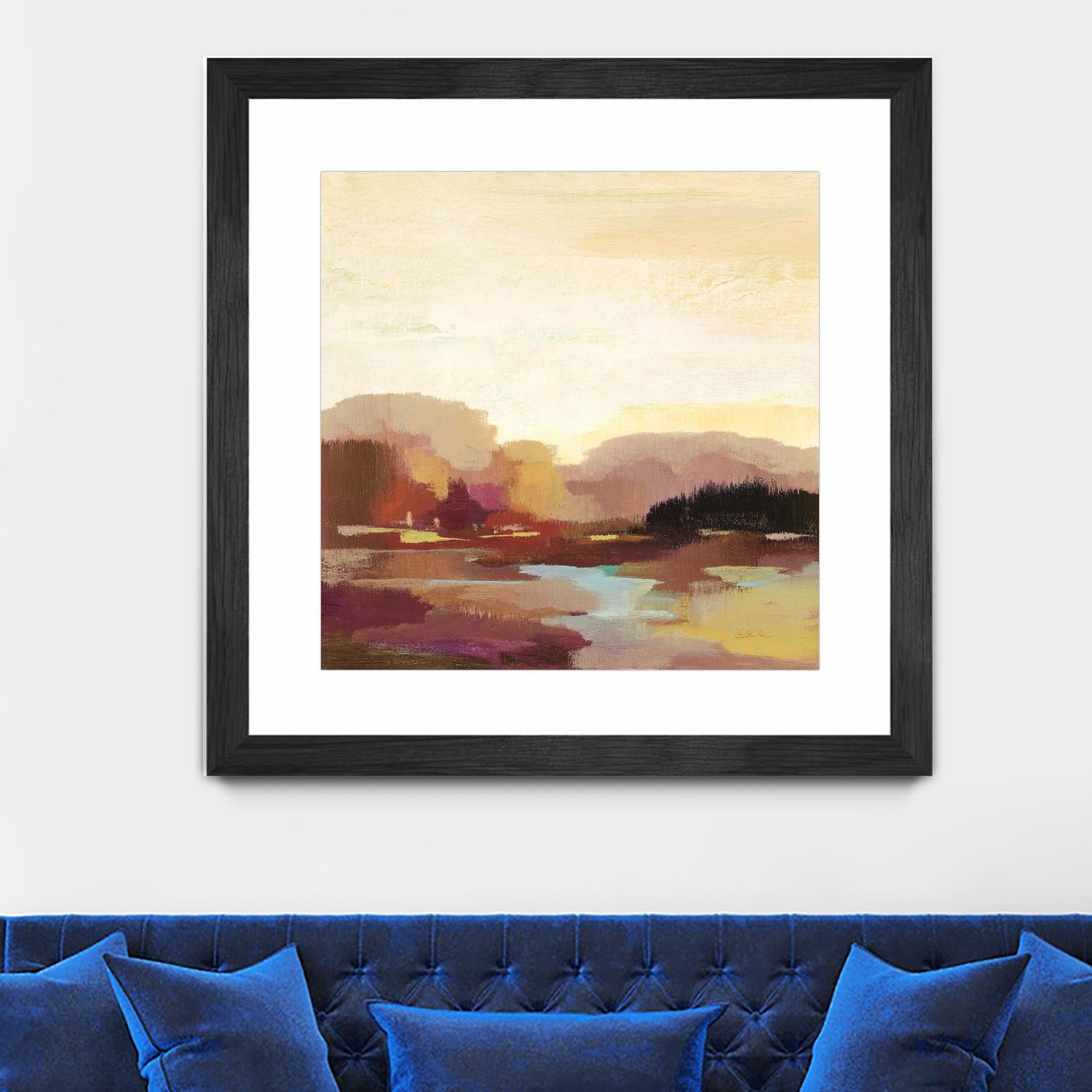 Maroon Landscape by Silvia Vassileva on GIANT ART - abstract abstract