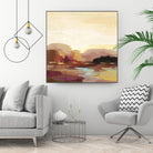 Maroon Landscape by Silvia Vassileva on GIANT ART - abstract abstract