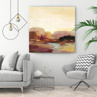 Maroon Landscape by Silvia Vassileva on GIANT ART - abstract abstract