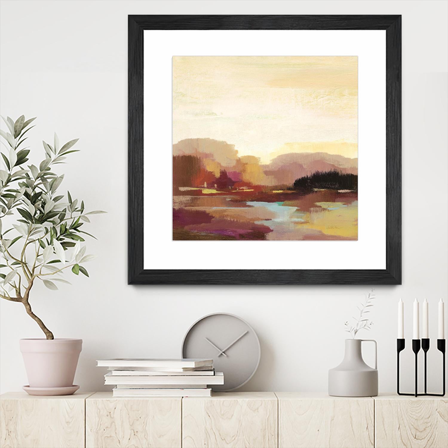 Maroon Landscape by Silvia Vassileva on GIANT ART - abstract abstract