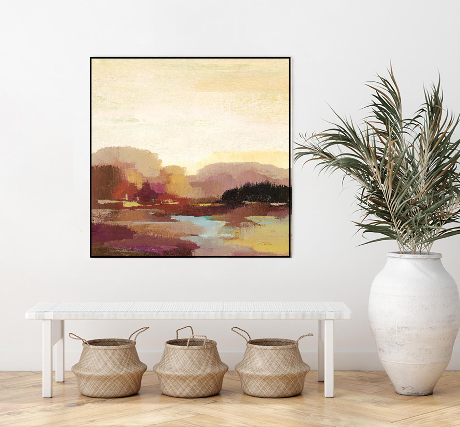 Maroon Landscape by Silvia Vassileva on GIANT ART - abstract abstract