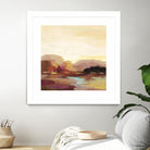 Maroon Landscape by Silvia Vassileva on GIANT ART - abstract abstract