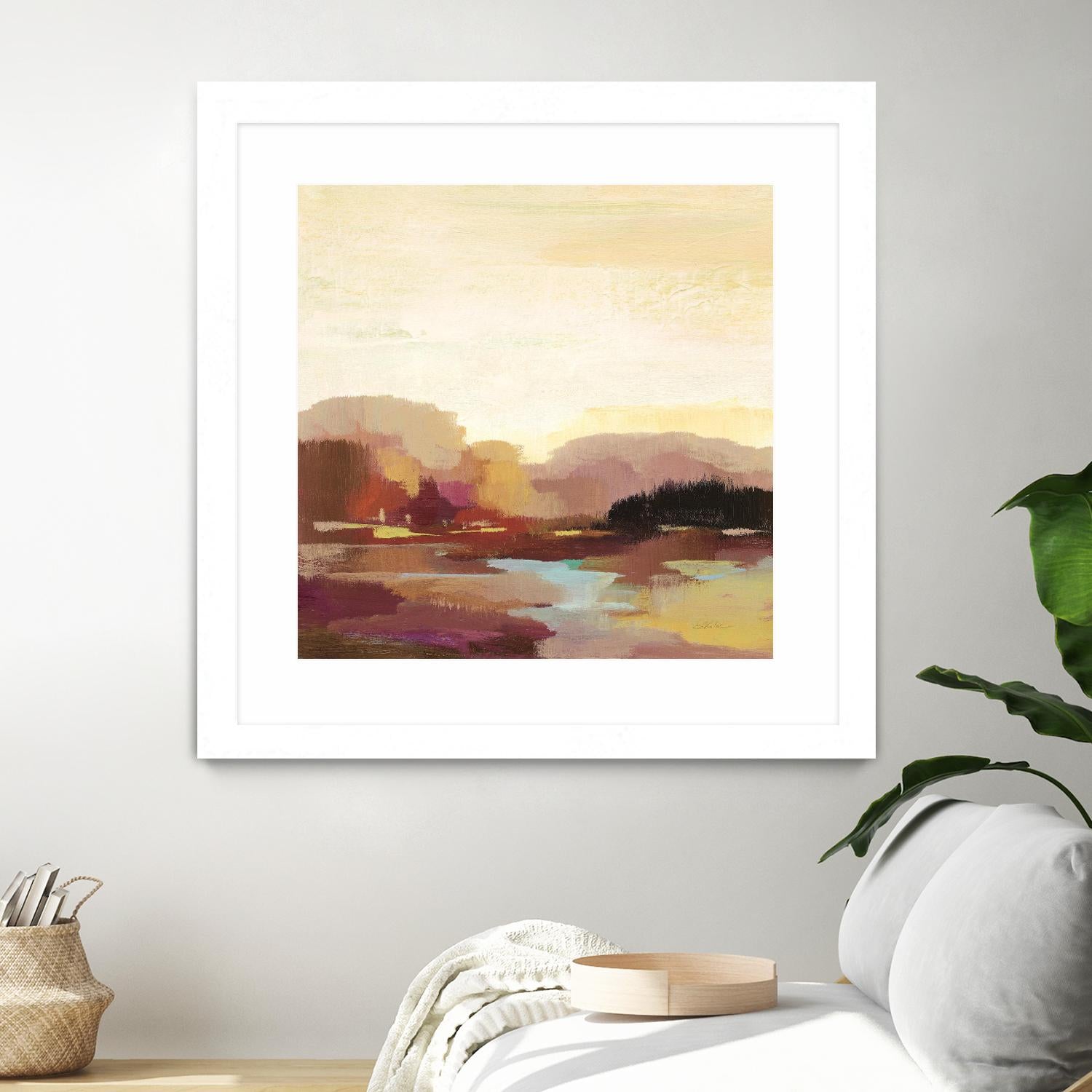 Maroon Landscape by Silvia Vassileva on GIANT ART - abstract abstract