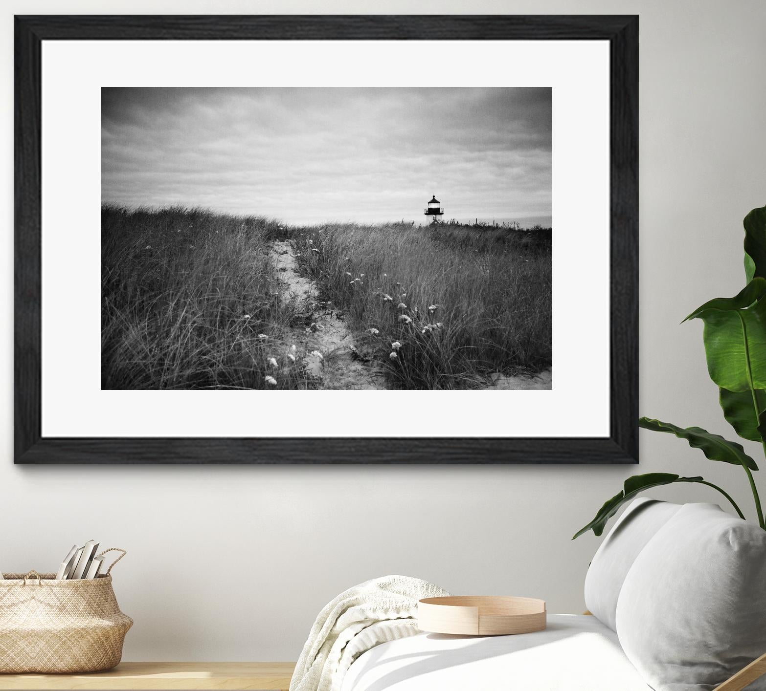 Nantucket Light by Aledanda on GIANT ART - grey black & white path