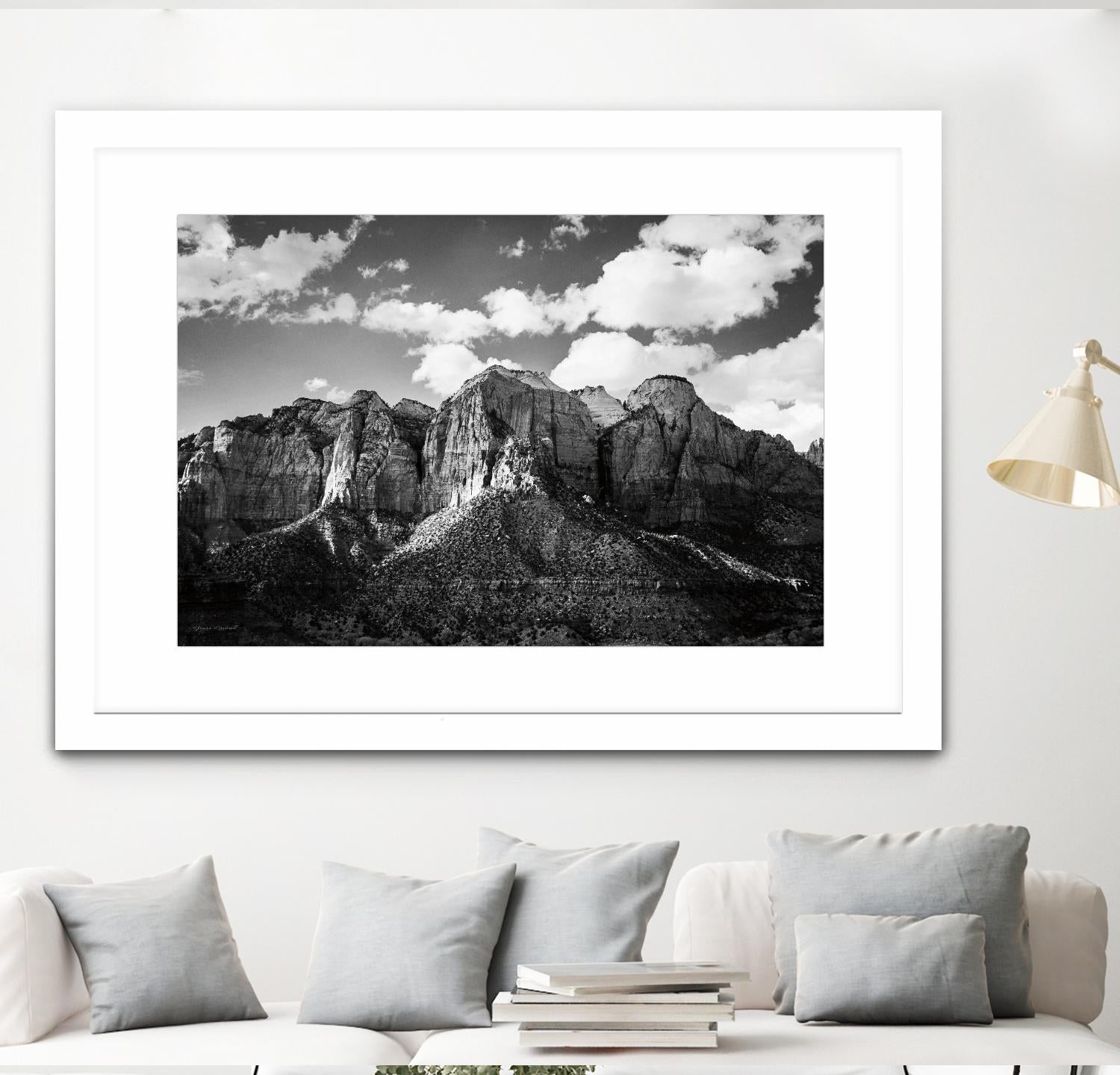 Zion Canyon I by Laura Marshall on GIANT ART - landscape black
