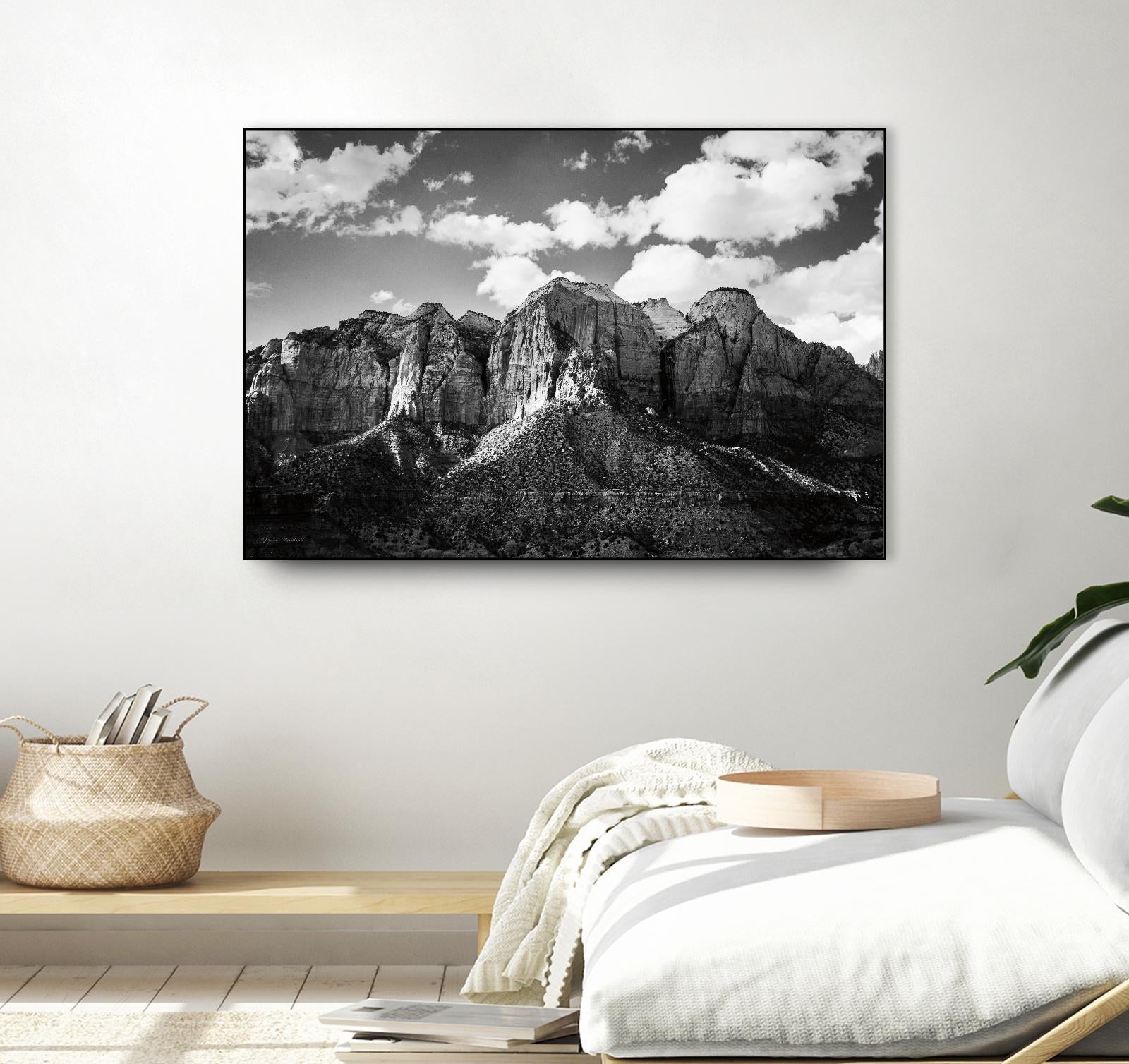Zion Canyon I by Laura Marshall on GIANT ART - landscape black