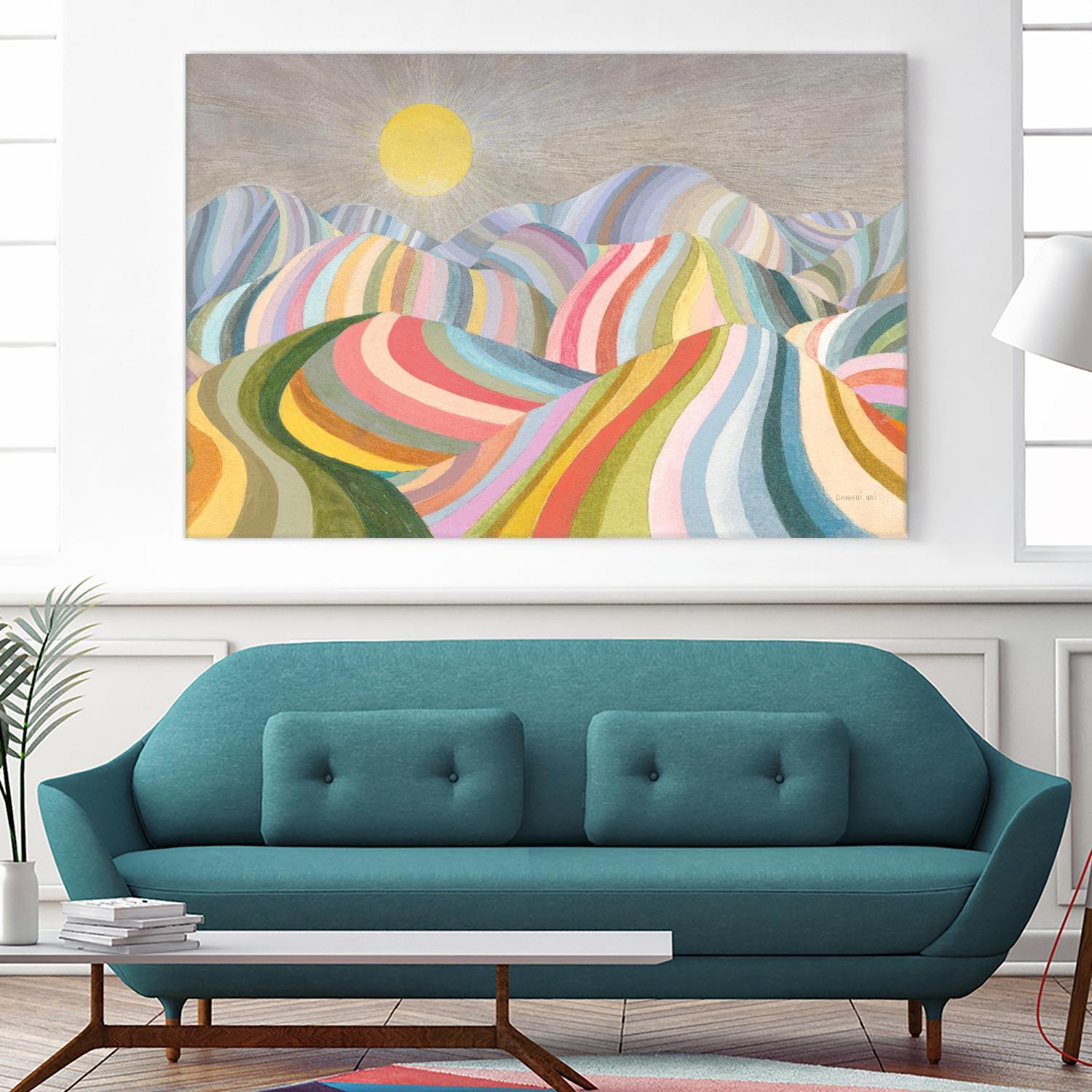 The Hills Roll On by Danhui Nai on GIANT ART - abstract abstract