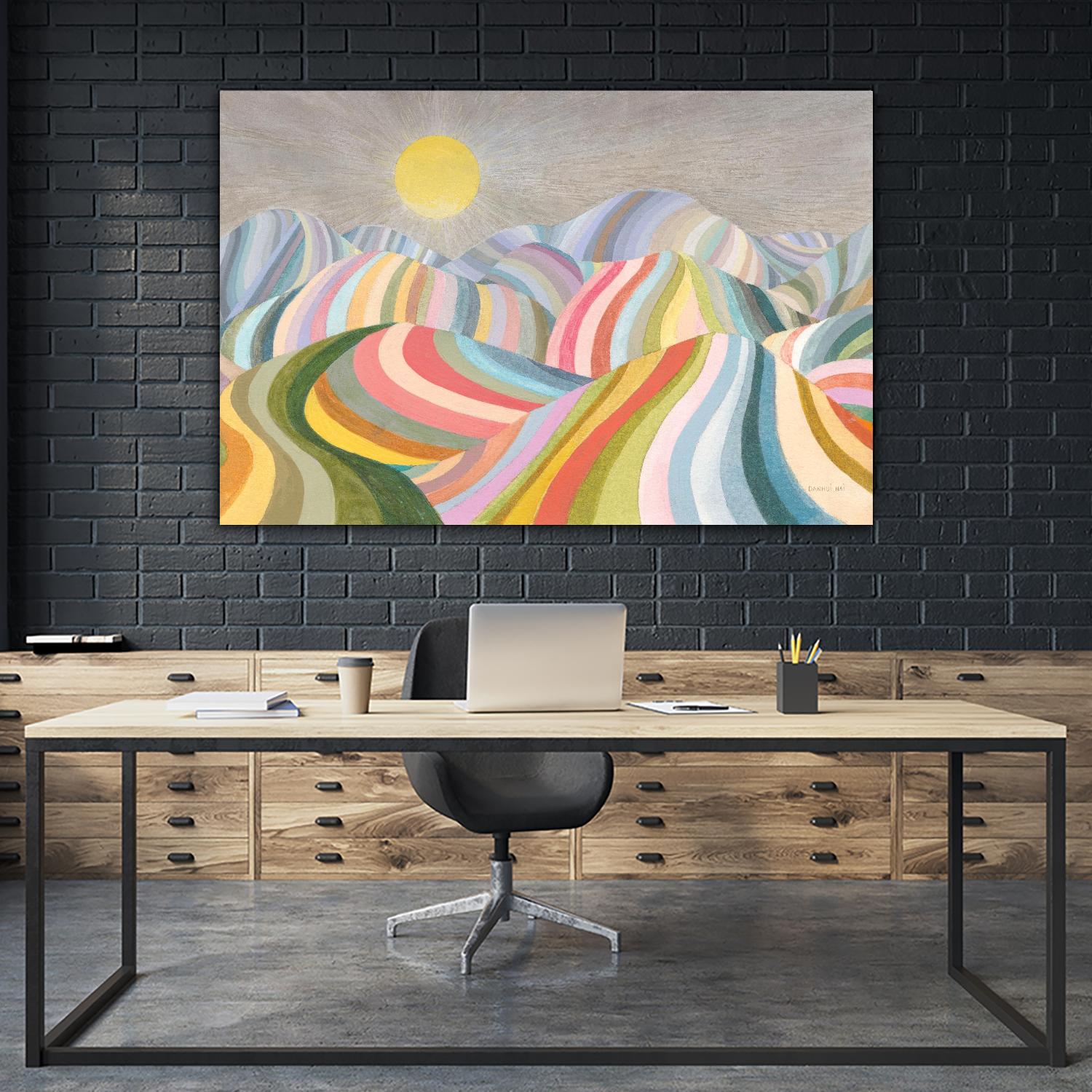 The Hills Roll On by Danhui Nai on GIANT ART - abstract abstract