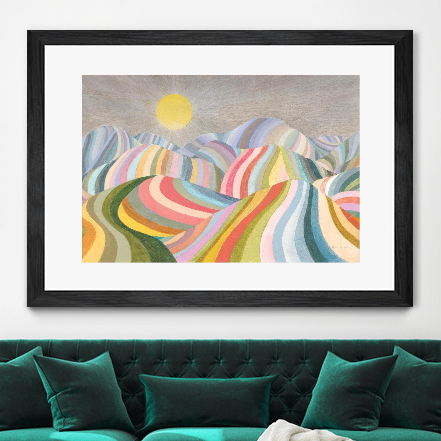 The Hills Roll On by Danhui Nai on GIANT ART - abstract abstract