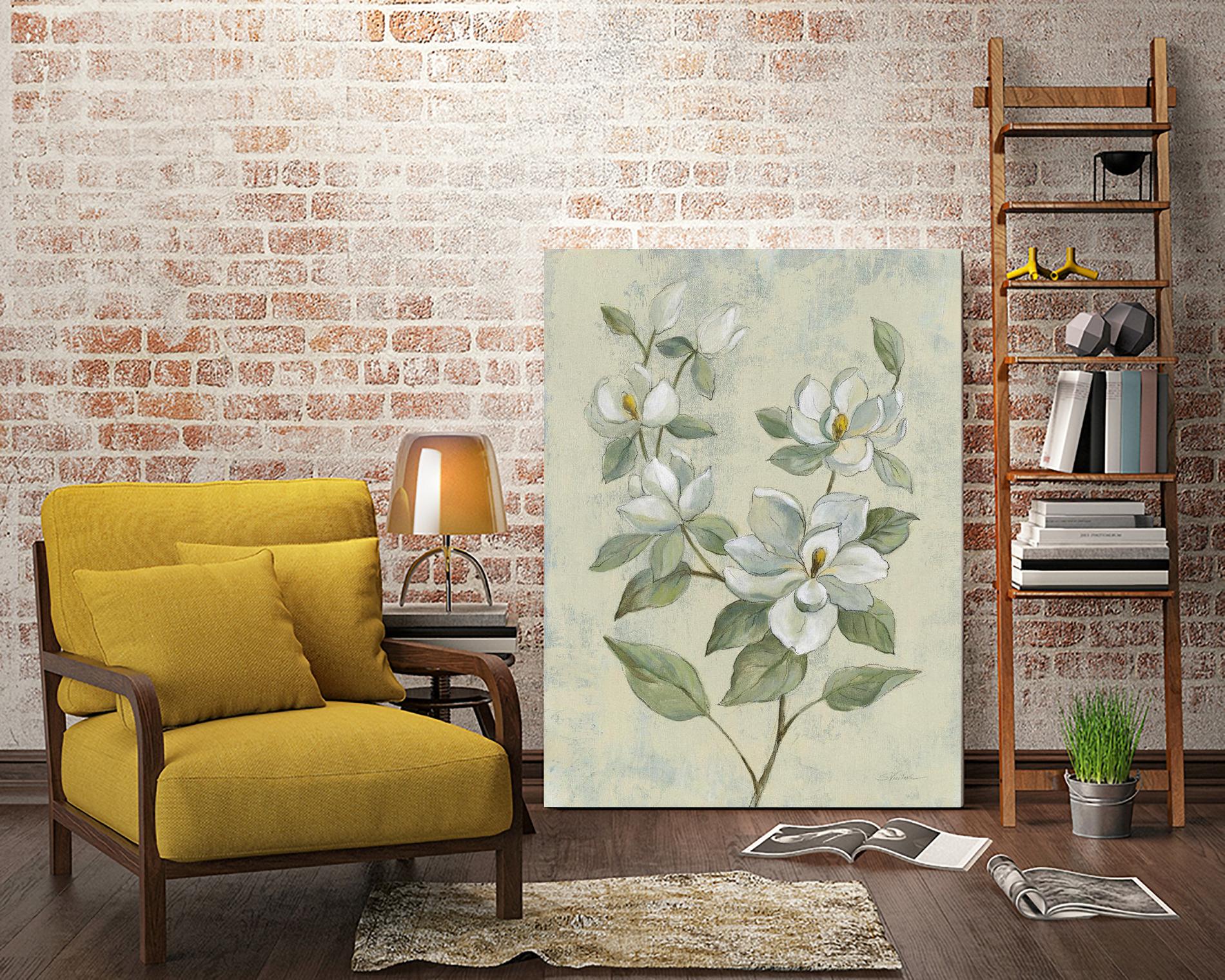 Sage Magnolia by Silvia Vassileva on GIANT ART - florals florals