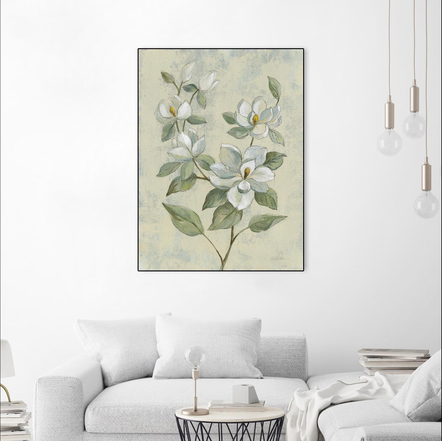 Sage Magnolia by Silvia Vassileva on GIANT ART - florals florals