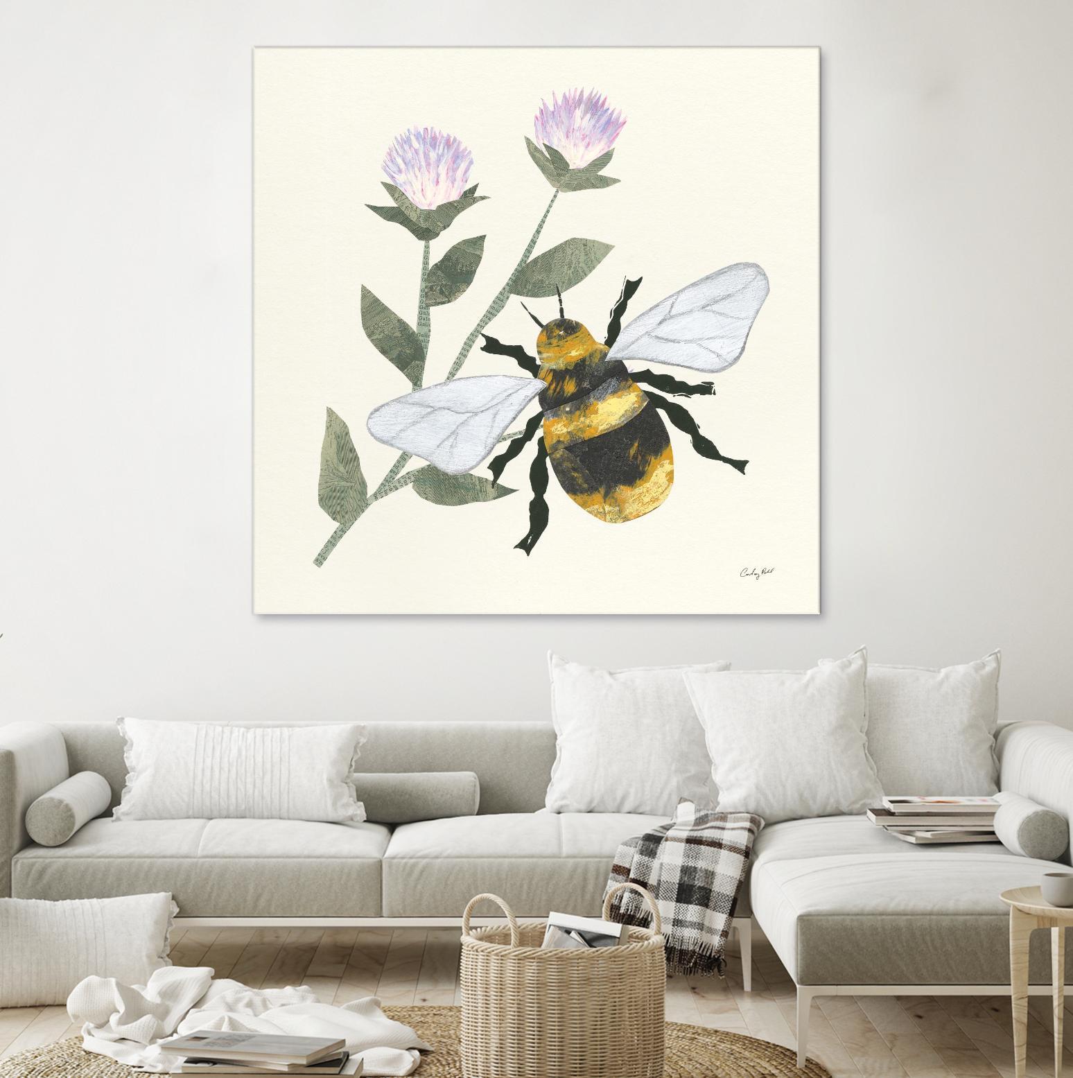In the Garden Bee by Courtney Prahl on GIANT ART - animals bee