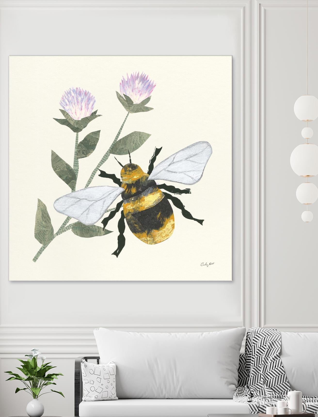 In the Garden Bee by Courtney Prahl on GIANT ART - animals bee