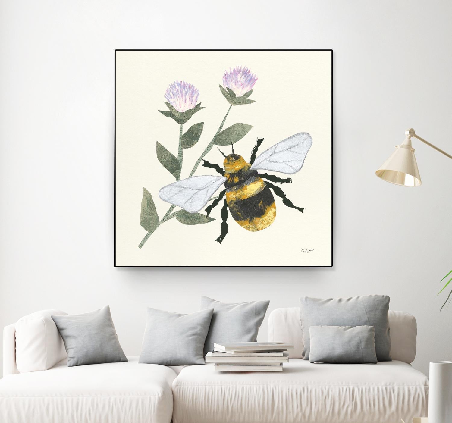 In the Garden Bee by Courtney Prahl on GIANT ART - animals bee