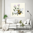 In the Garden Bee by Courtney Prahl on GIANT ART - animals bee