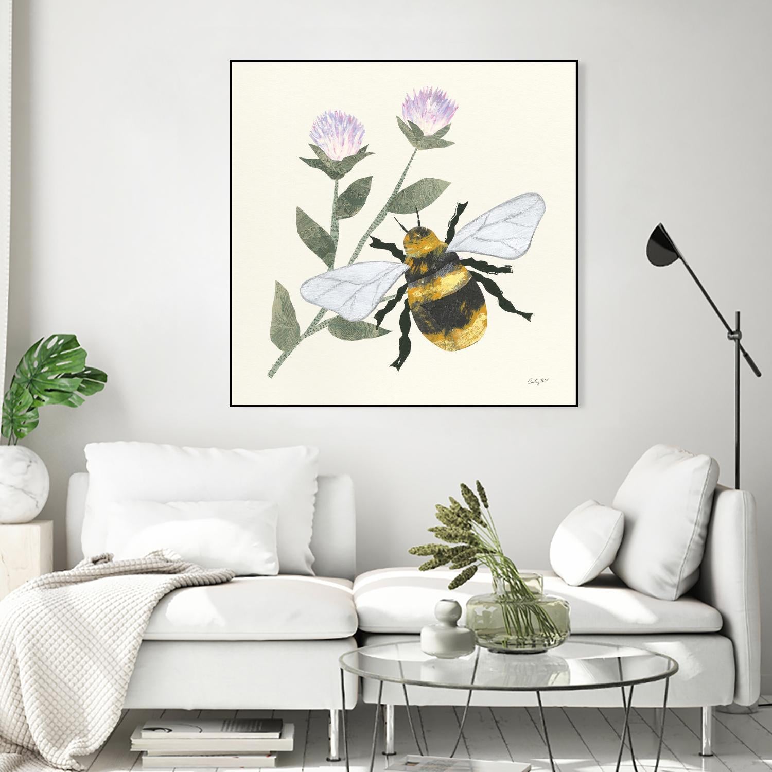 In the Garden Bee by Courtney Prahl on GIANT ART - animals bee