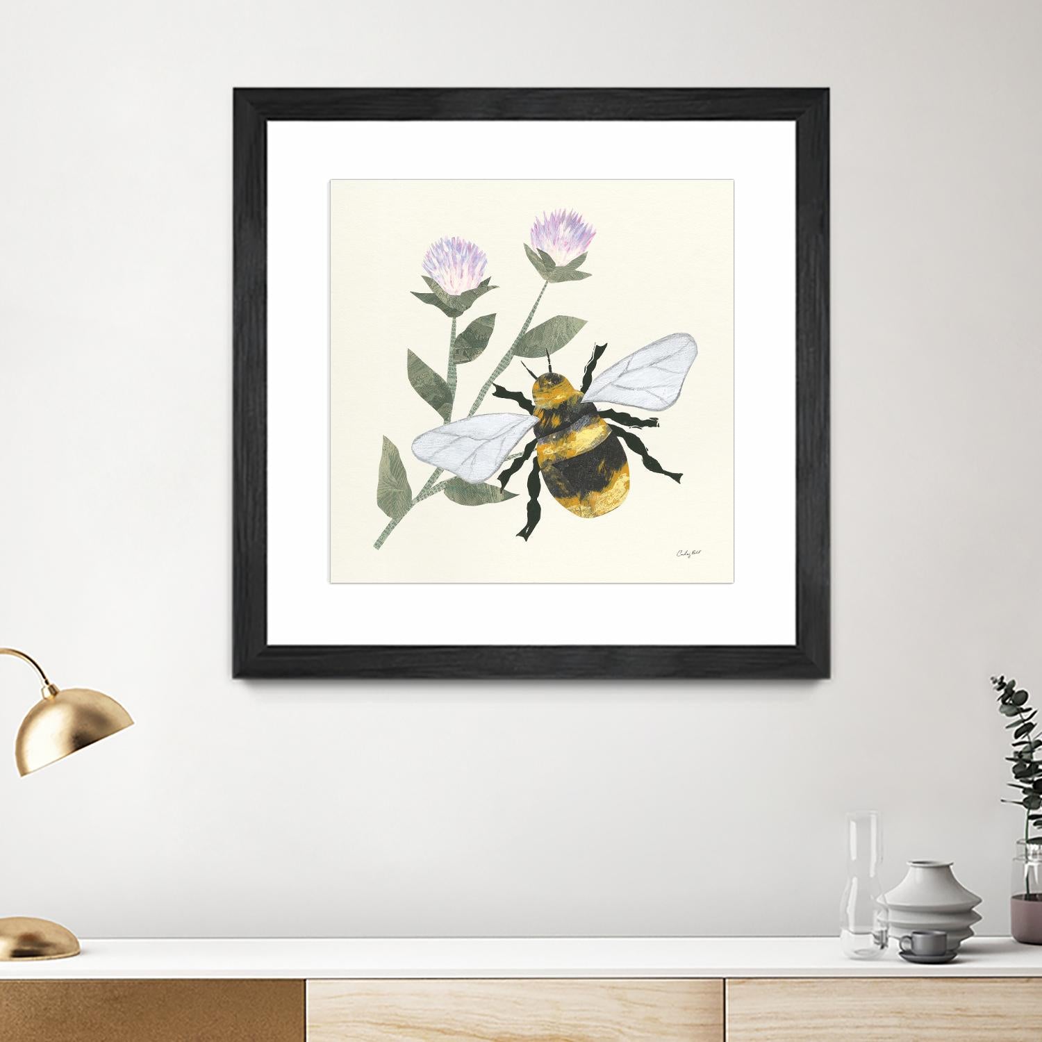 In the Garden Bee by Courtney Prahl on GIANT ART - animals bee