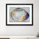 Open Quahog II by Jeanette Vertentes on GIANT ART - blue coastal & nautical seashells