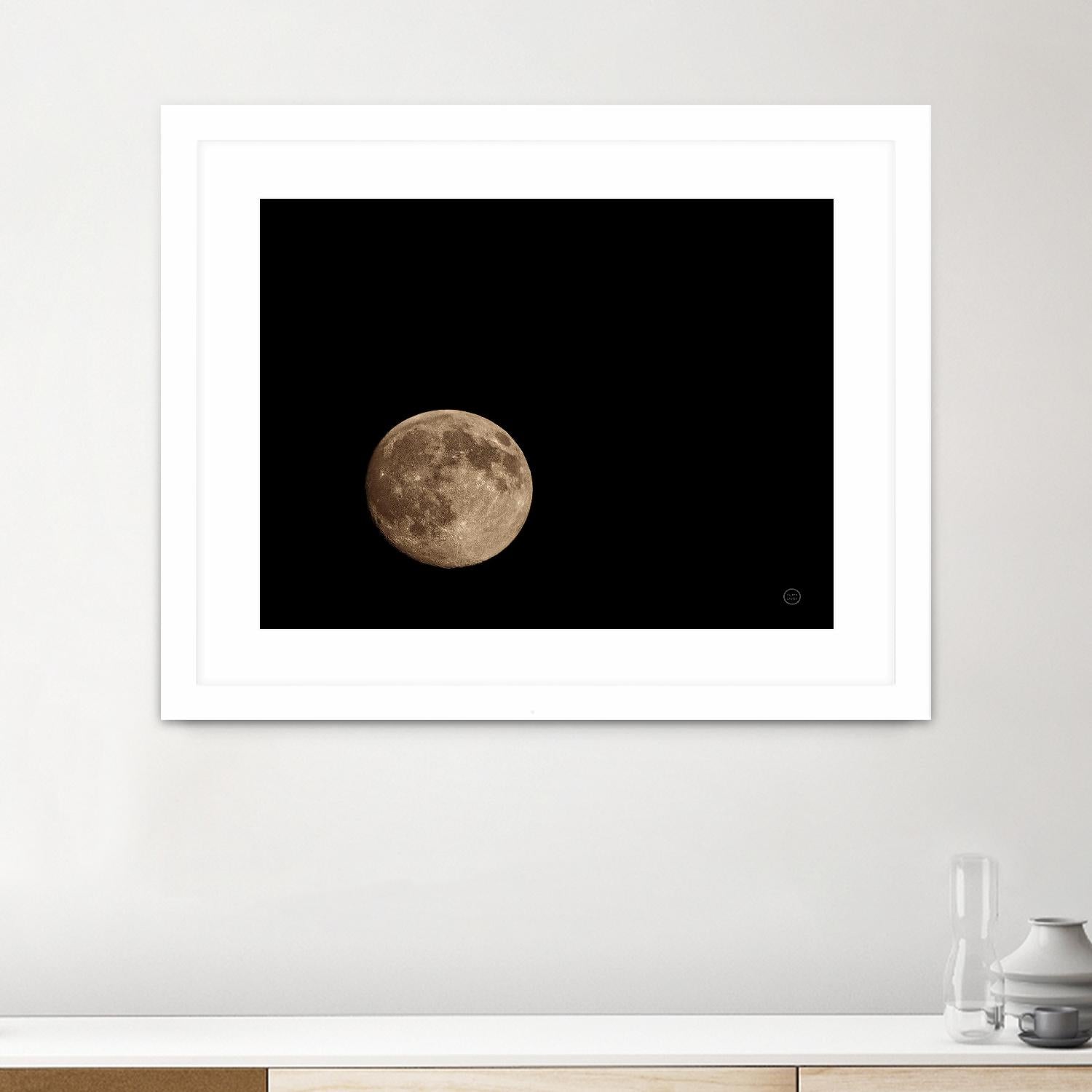 Moon Detail II by Nathan Larson on GIANT ART - black astronomy & celestial moon