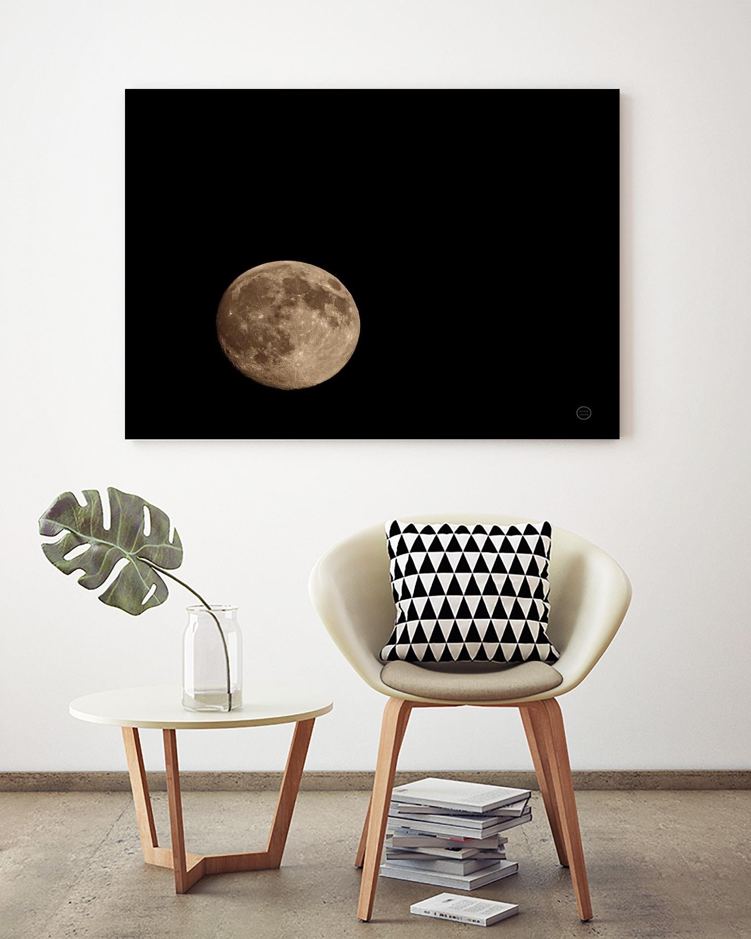 Moon Detail II by Nathan Larson on GIANT ART - black astronomy & celestial moon