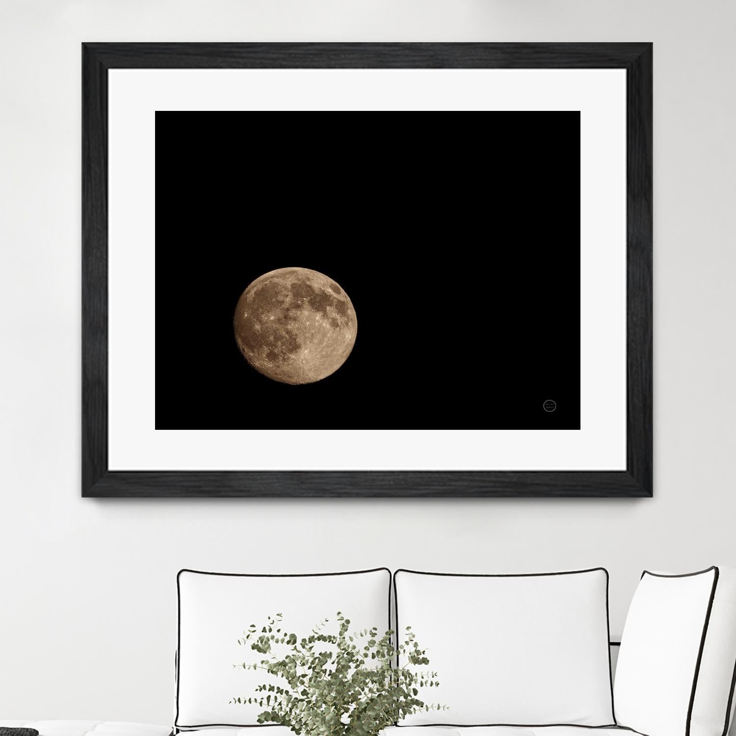 Moon Detail II by Nathan Larson on GIANT ART - black astronomy & celestial moon