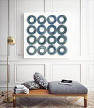 Fullness of Circles by Danhui Nai on GIANT ART - blue shapes minimalism