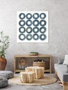 Fullness of Circles by Danhui Nai on GIANT ART - blue shapes minimalism