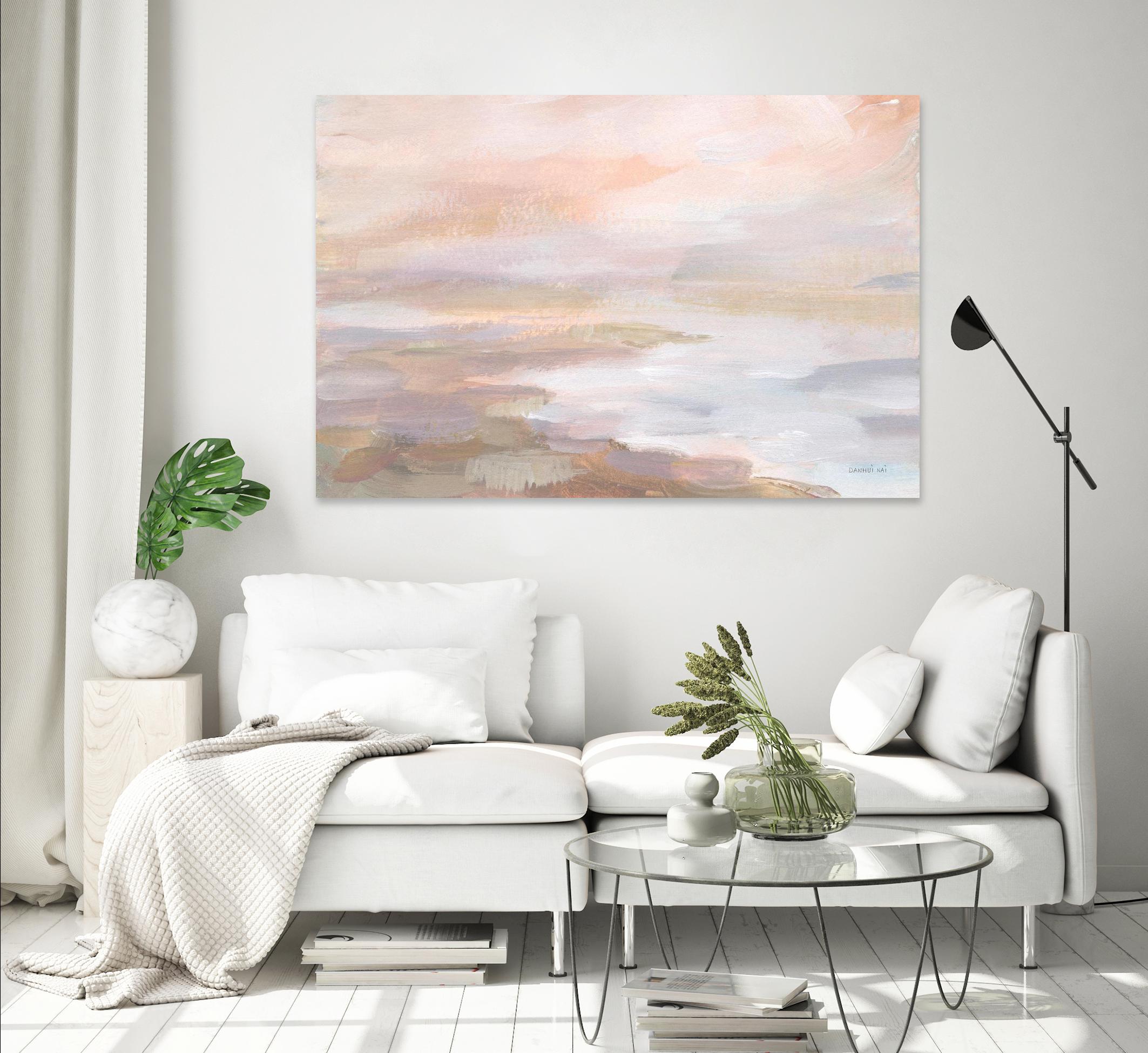 Sunrise Coast by Danhui Nai on GIANT ART - beige coastal & nautical waves