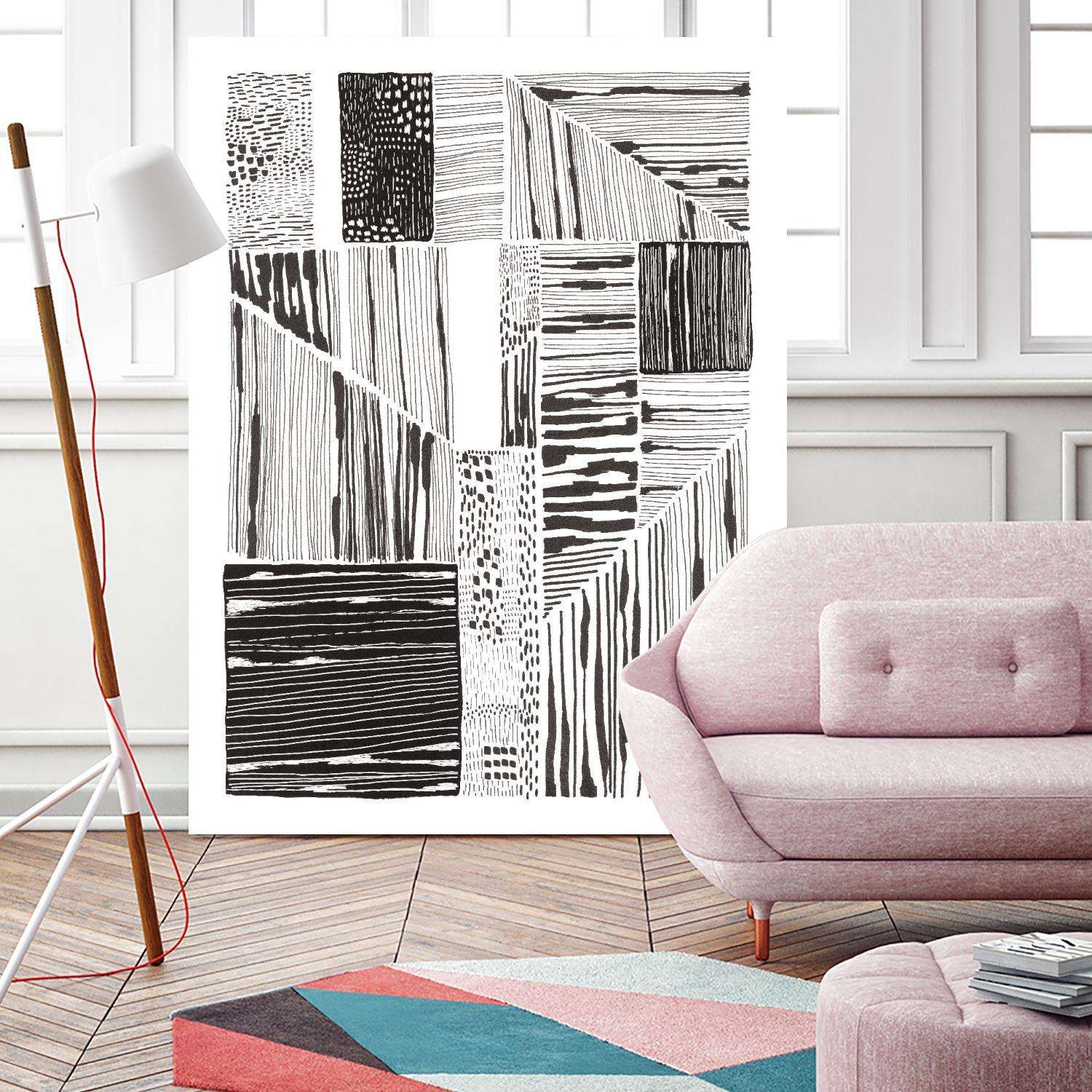 Lined Up II by Courtney Prahl on GIANT ART - abstract abstract