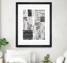 Lined Up II by Courtney Prahl on GIANT ART - white linear dots