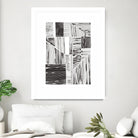 Lined Up II by Courtney Prahl on GIANT ART - white linear dots