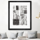 Lined Up II by Courtney Prahl on GIANT ART - white linear dots