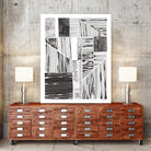 Lined Up II by Courtney Prahl on GIANT ART - white linear dots